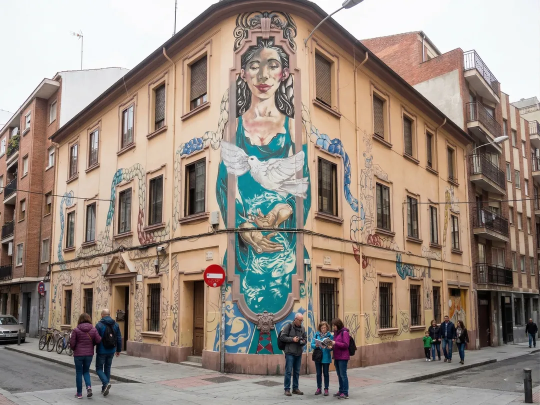 Arte urbano en el Barrio del Oeste de Salamanca, descubrimiento oculto en un viaje organizado a Salamanca