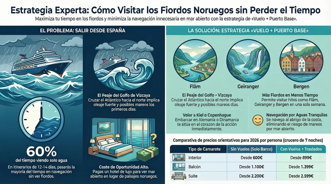 La Estrategia «Vuelo + Puerto Base» que Usan los Viajeros Expertos