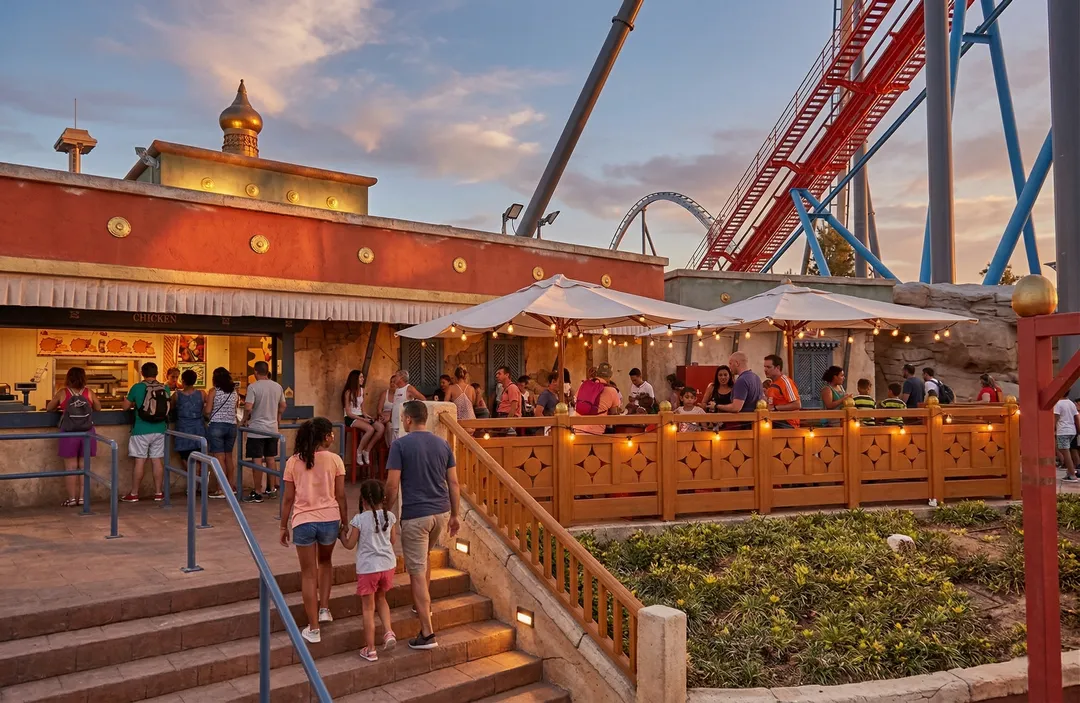 Restaurantes dentro de PortAventura Park donde canjear los tiquets de pensión completa